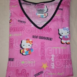 Hello Kitty  Large Scrub Top